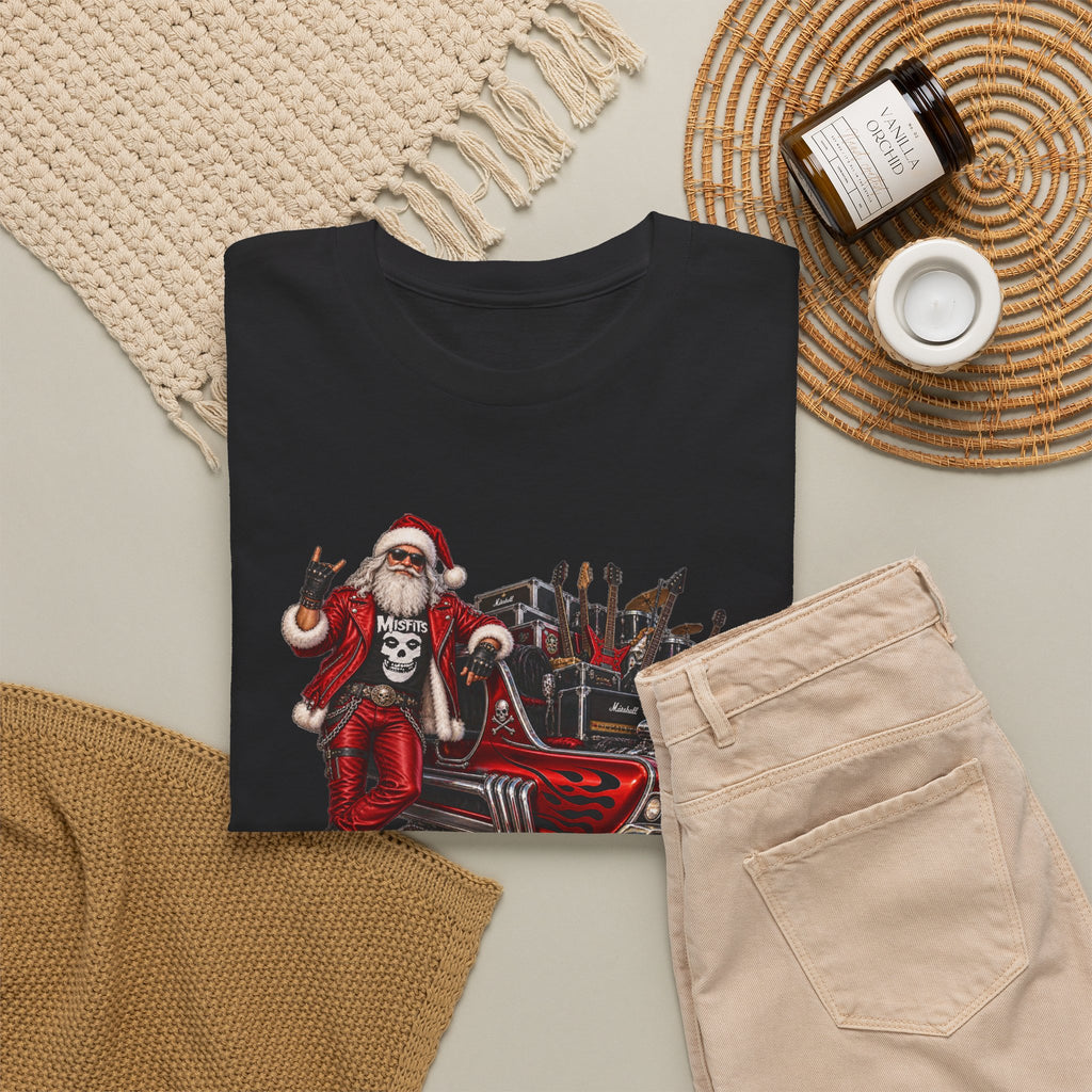 Santa Claus Christmas Hot Rod Tee