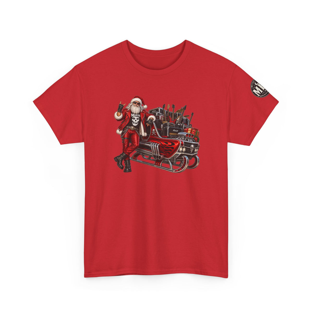 Santa Claus Christmas Hot Rod Tee