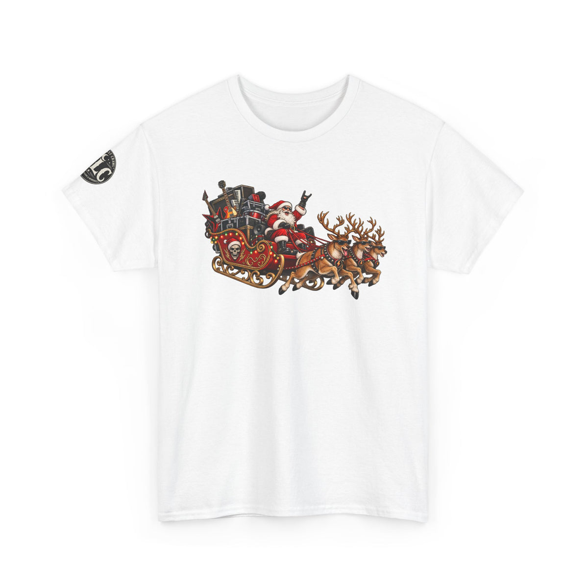 Festive Santa Sleigh Christmas T-Shirt