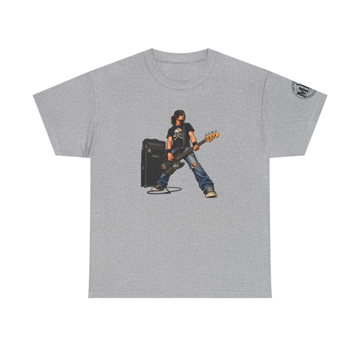 Bass Guitarist Rock Tee — Vintage Rock Band Music T-Shirt