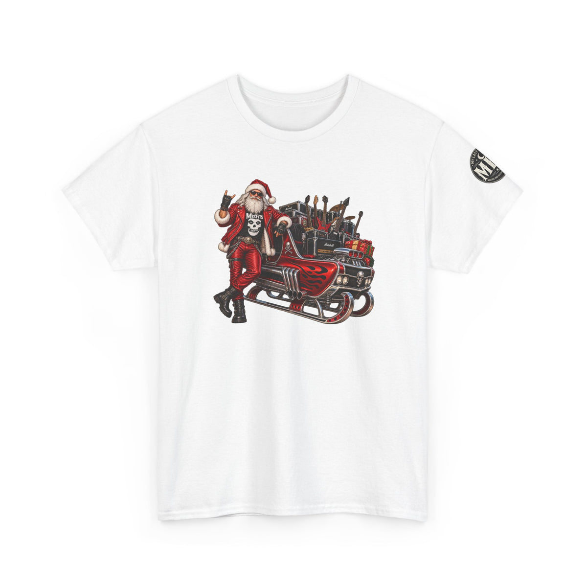 Santa Claus Christmas Hot Rod Tee