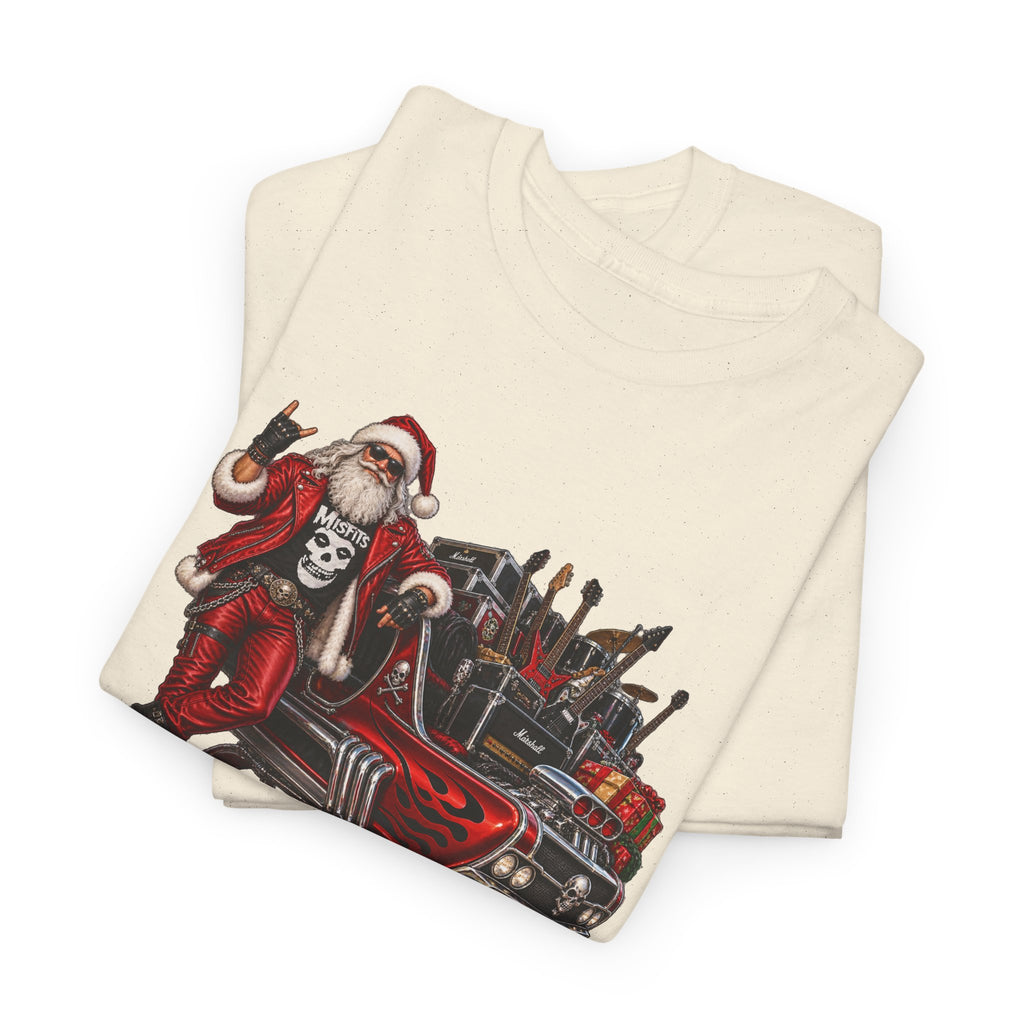 Santa Claus Christmas Hot Rod Tee