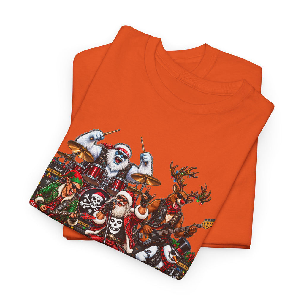 Festive Christmas Reindeer and Santa Crew T-Shirt