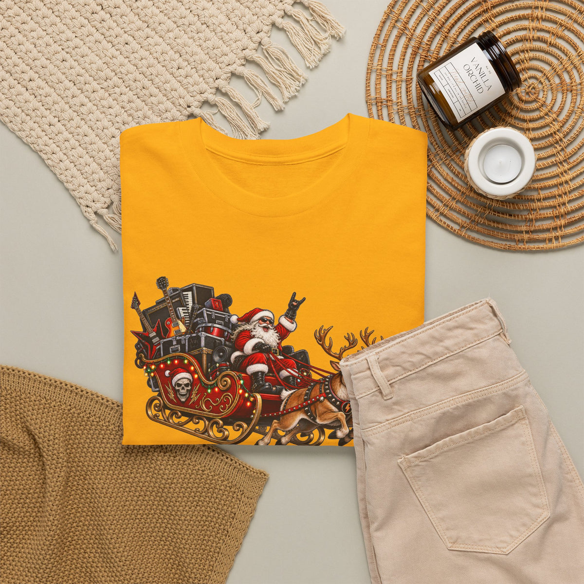 Festive Santa Sleigh Christmas T-Shirt