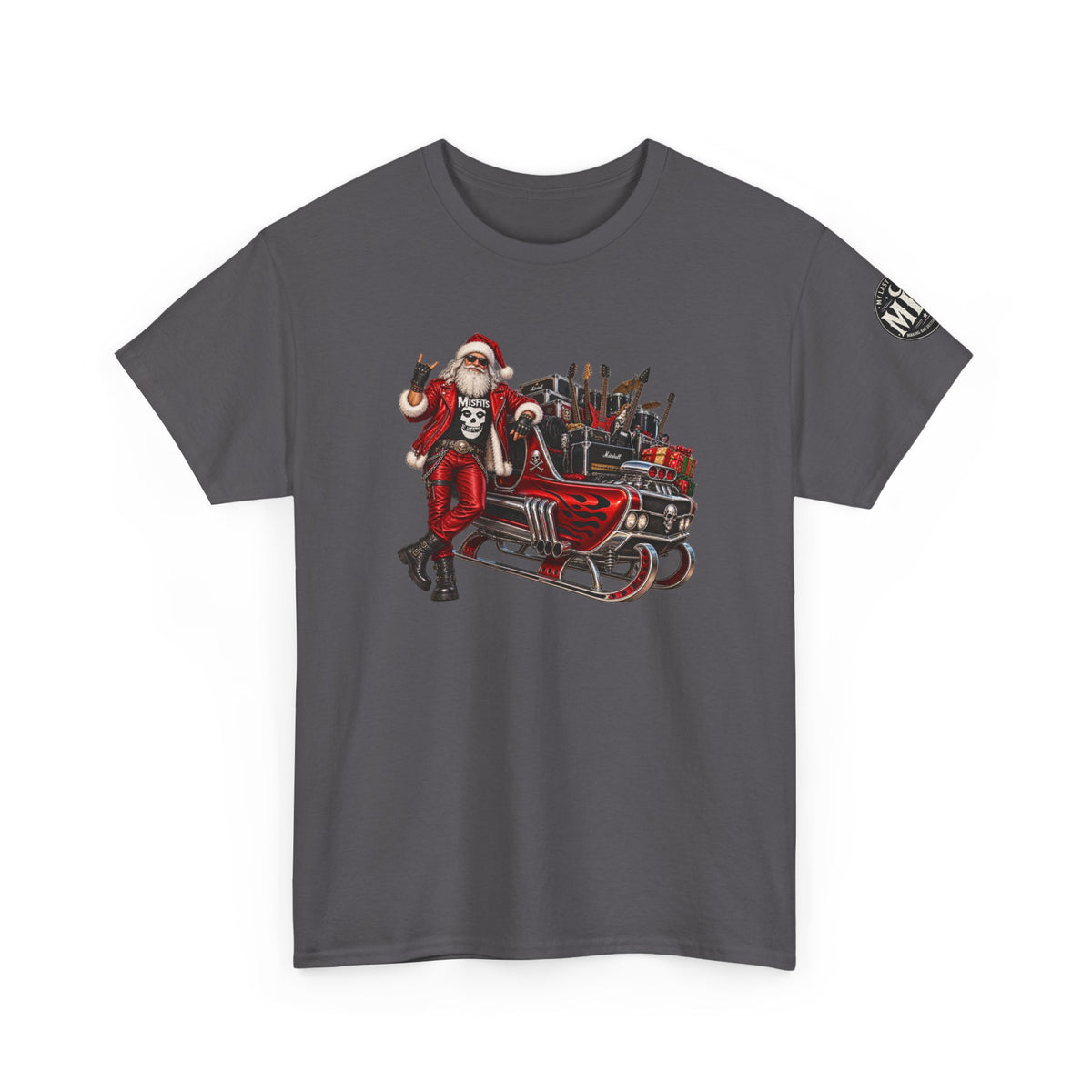 Santa Claus Christmas Hot Rod Tee
