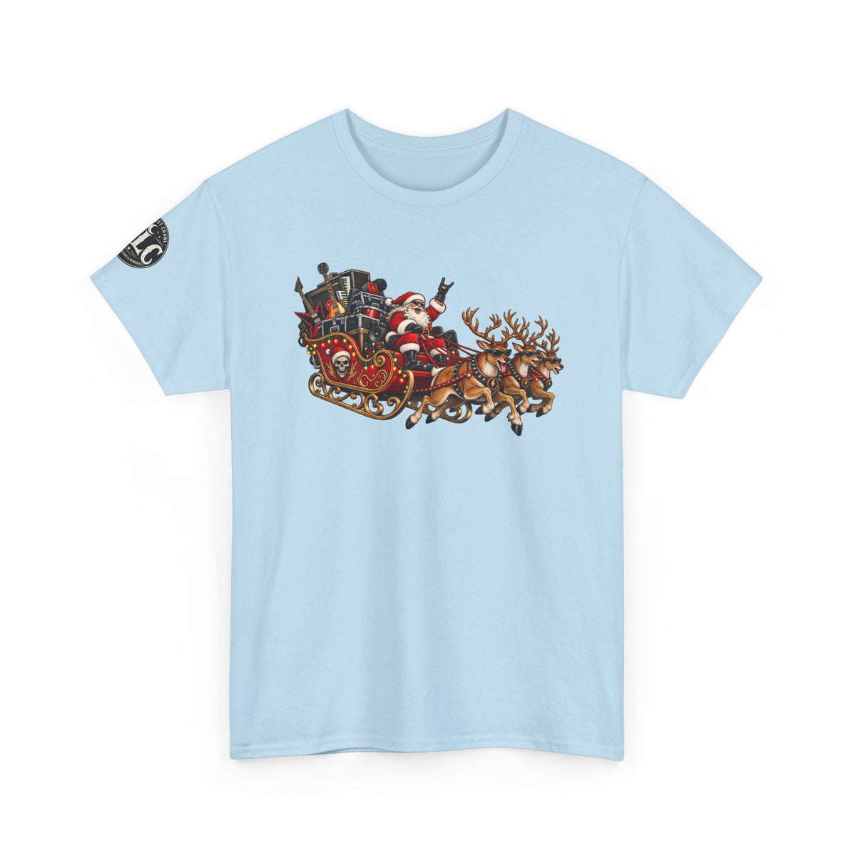 Festive Santa Sleigh Christmas T-Shirt
