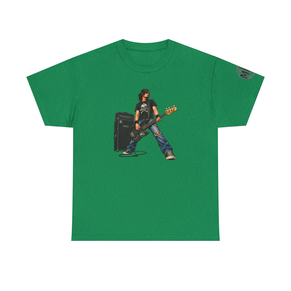 Bass Guitarist Rock Tee — Vintage Rock Band Music T-Shirt