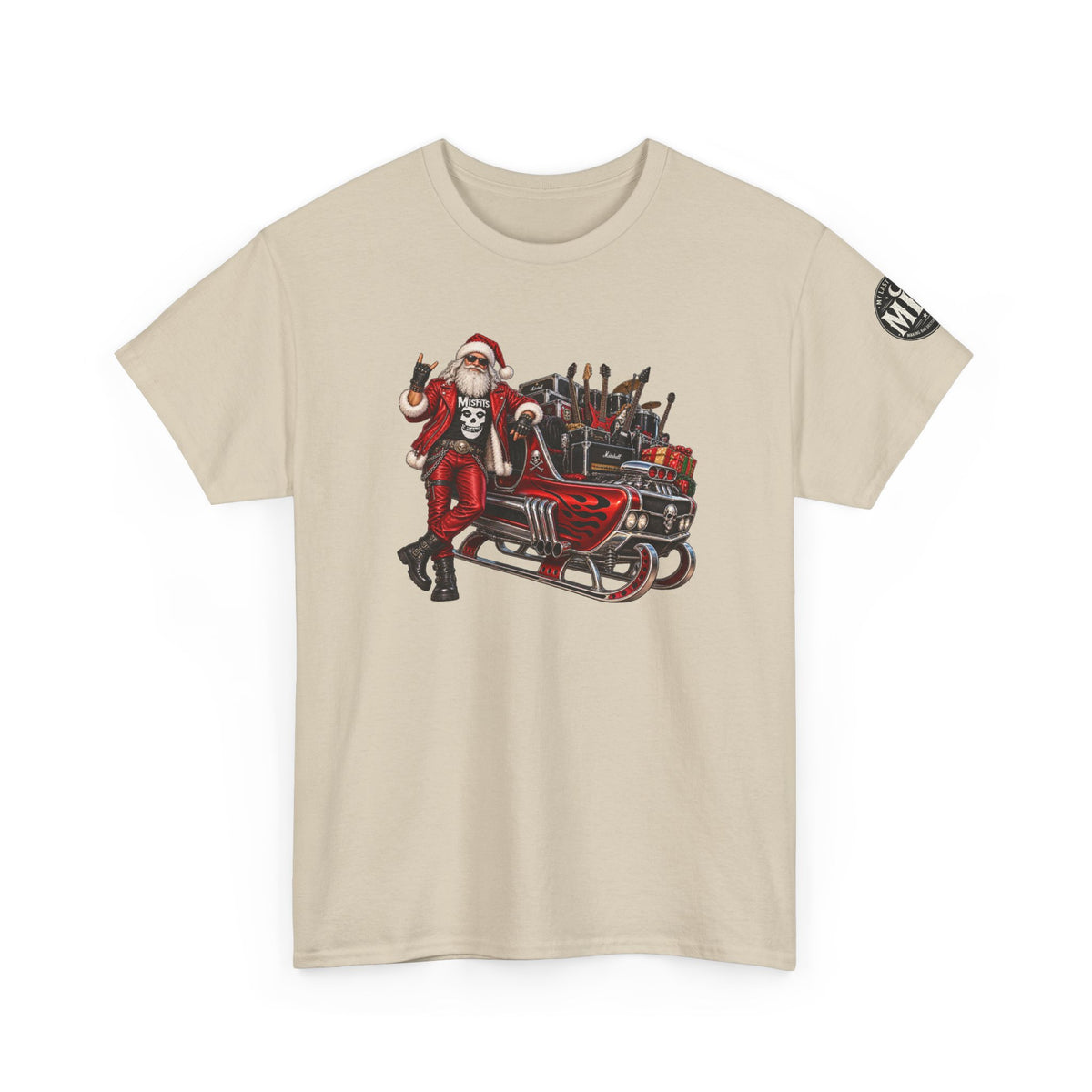 Santa Claus Christmas Hot Rod Tee