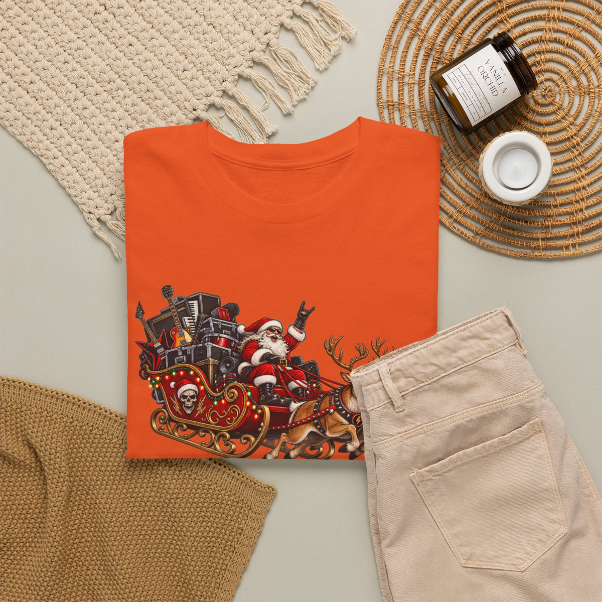 Festive Santa Sleigh Christmas T-Shirt