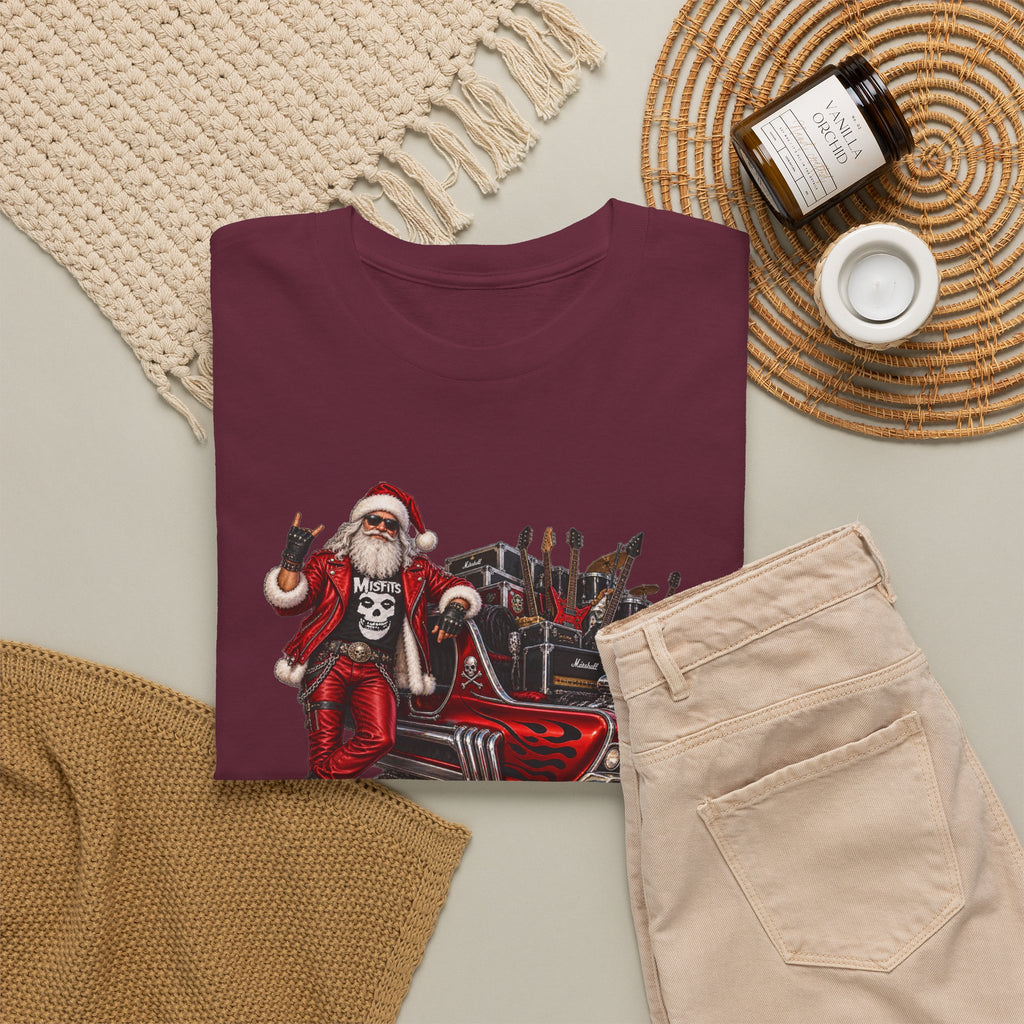 Santa Claus Christmas Hot Rod Tee