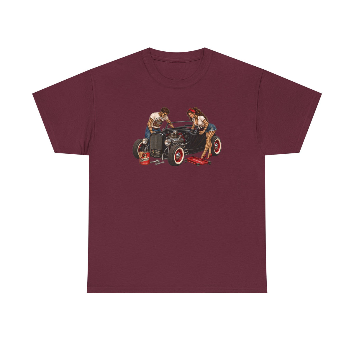 Vintage Hot Rod skeletons