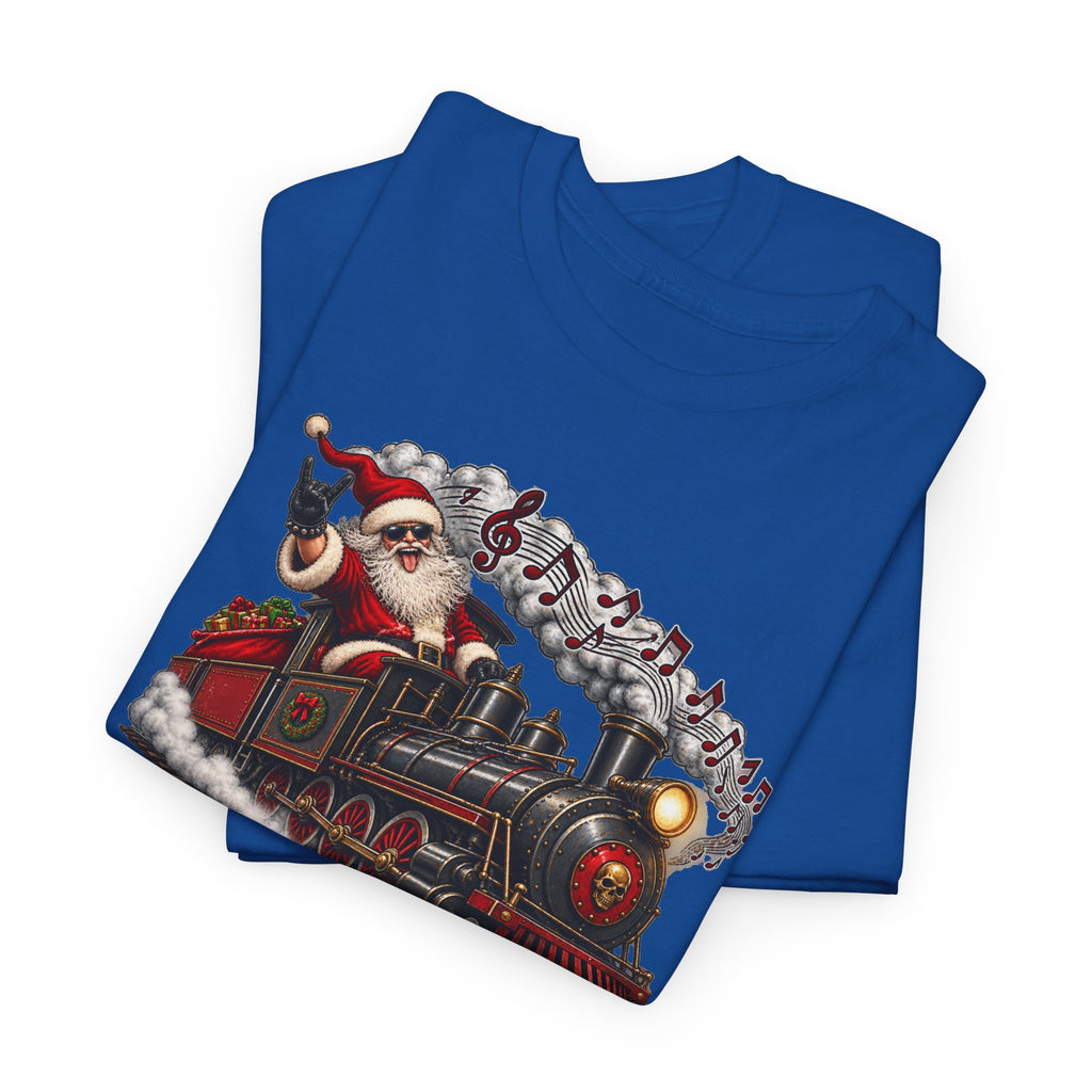 Christmas Train Santa Graphic T-Shirt