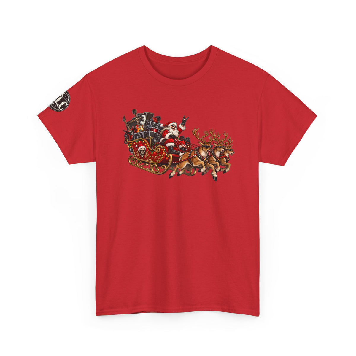 Festive Santa Sleigh Christmas T-Shirt