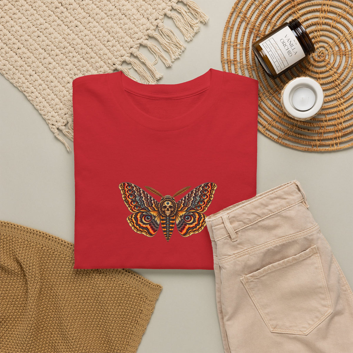 Mystical Moth and Sacred Geometry Graphic Tee