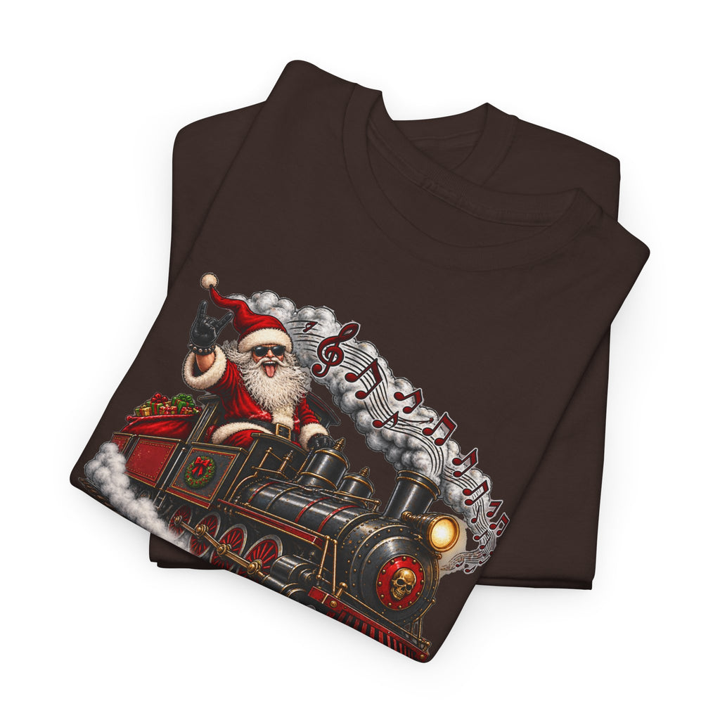 Christmas Train Santa Graphic T-Shirt
