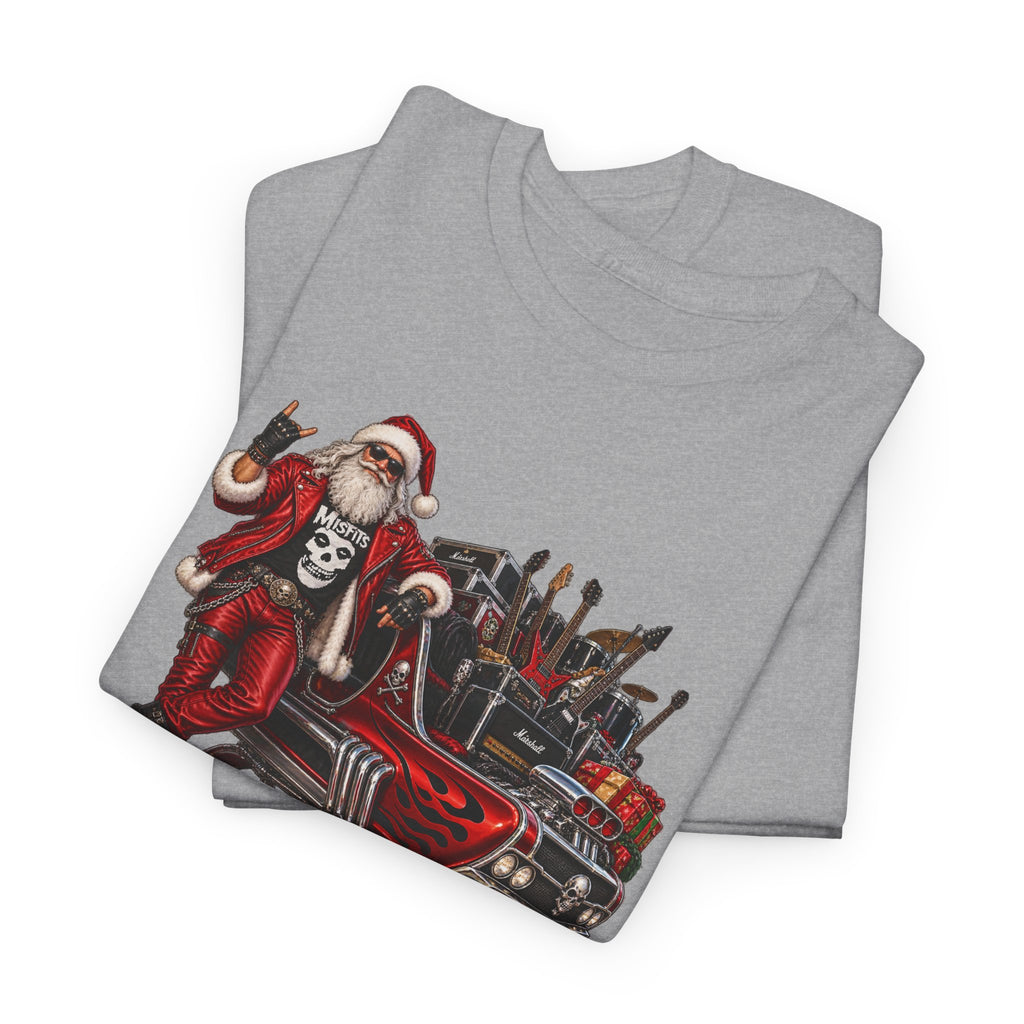 Santa Claus Christmas Hot Rod Tee