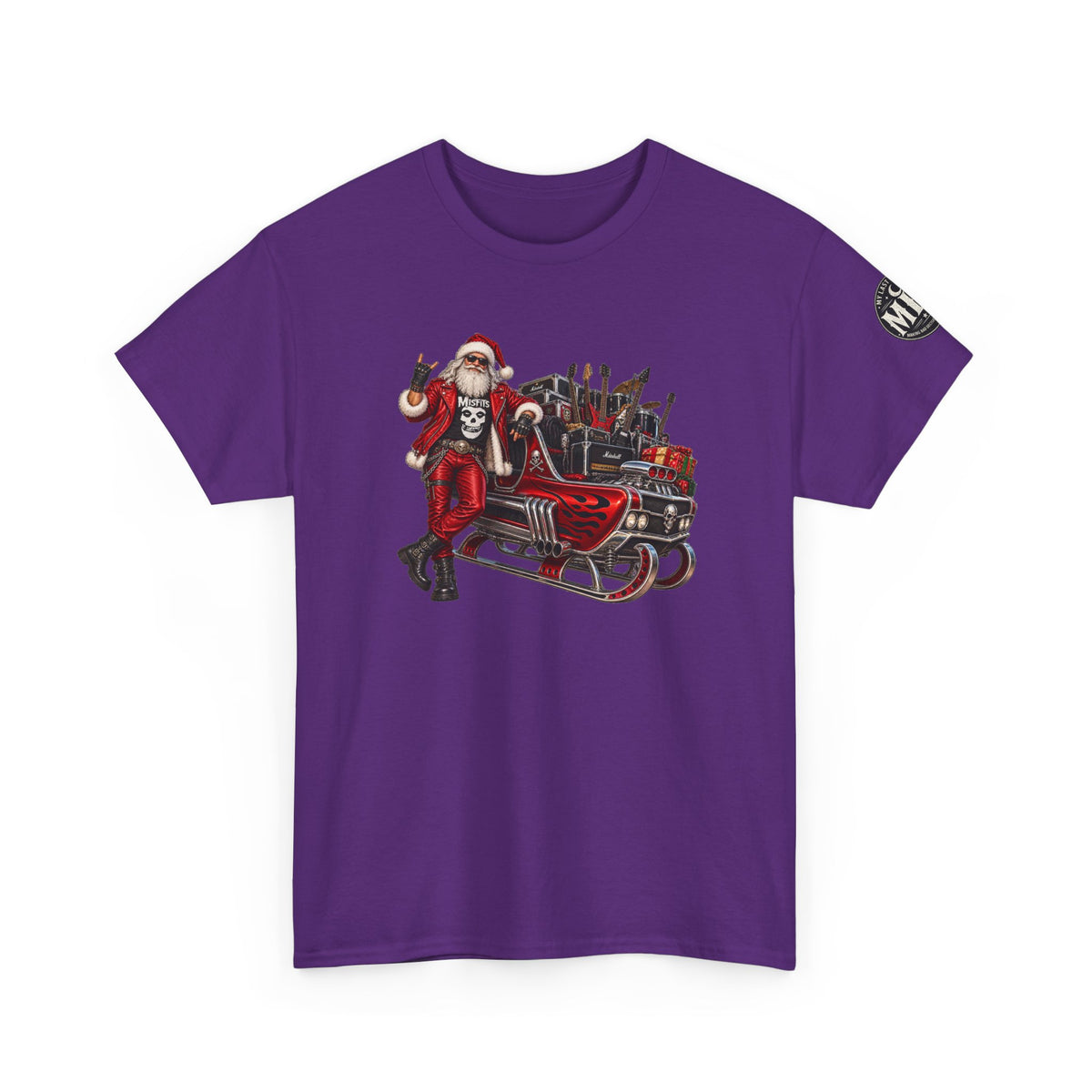 Santa Claus Christmas Hot Rod Tee