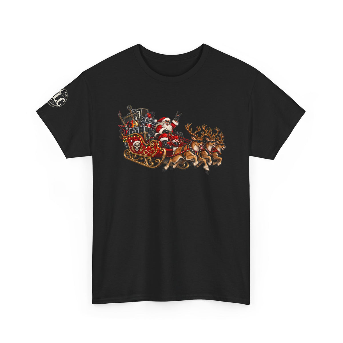 Festive Santa Sleigh Christmas T-Shirt