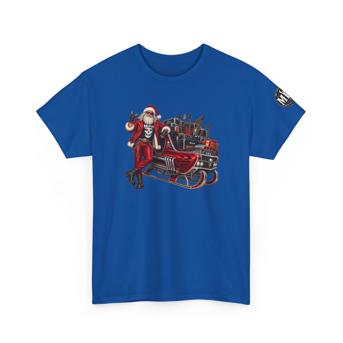 Santa Claus Christmas Hot Rod Tee