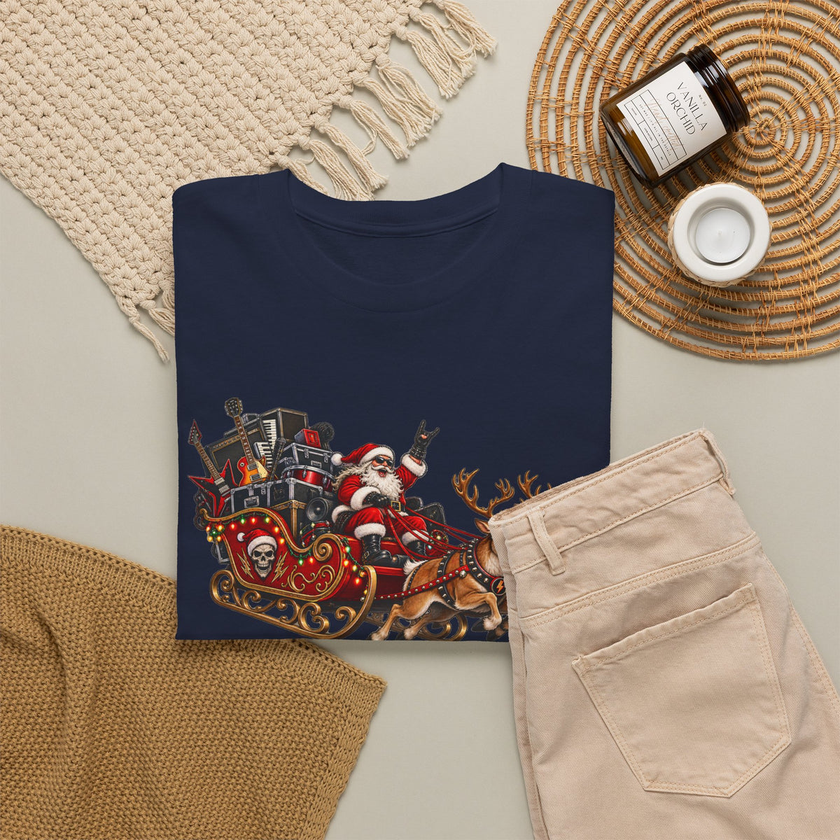 Festive Santa Sleigh Christmas T-Shirt