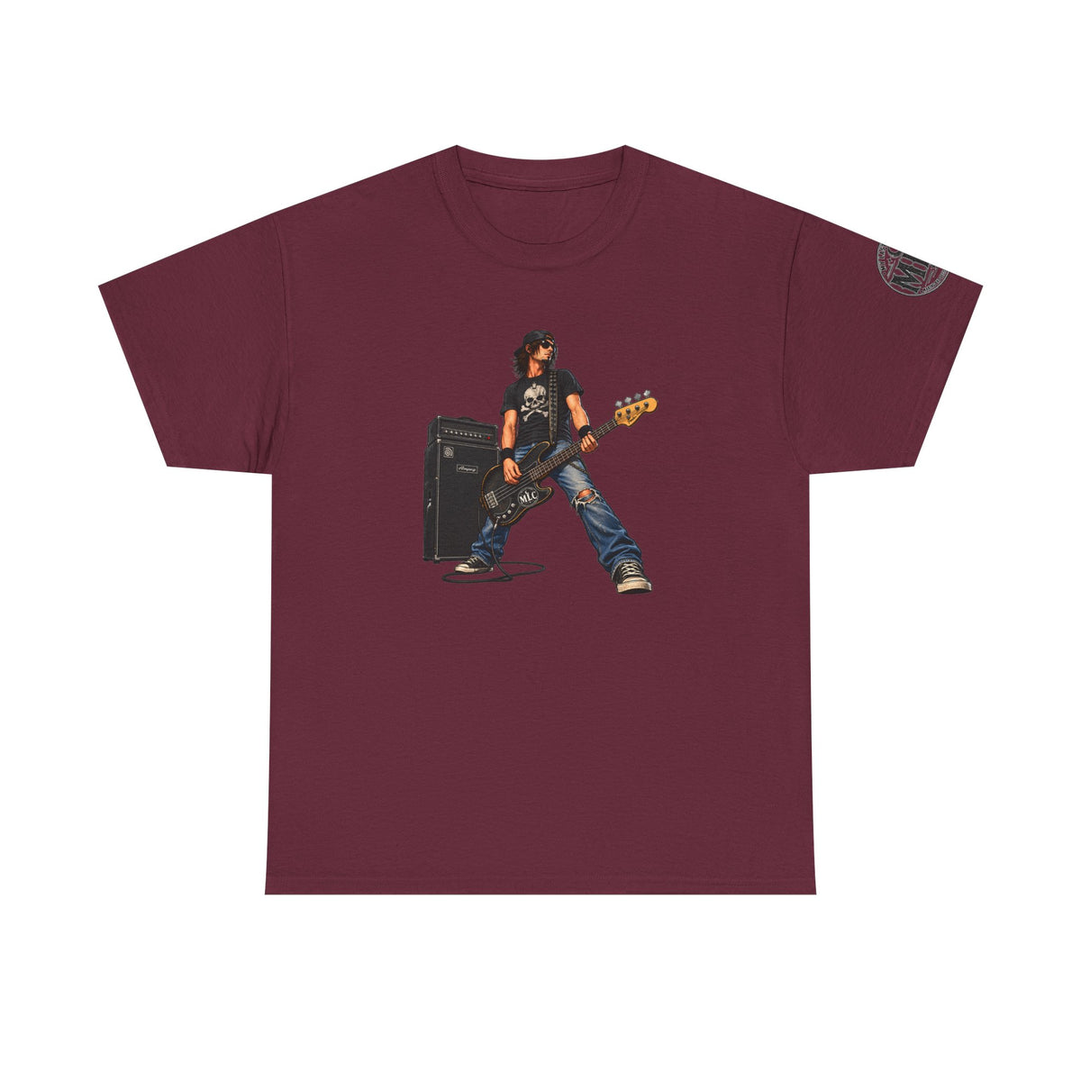Bass Guitarist Rock Tee — Vintage Rock Band Music T-Shirt