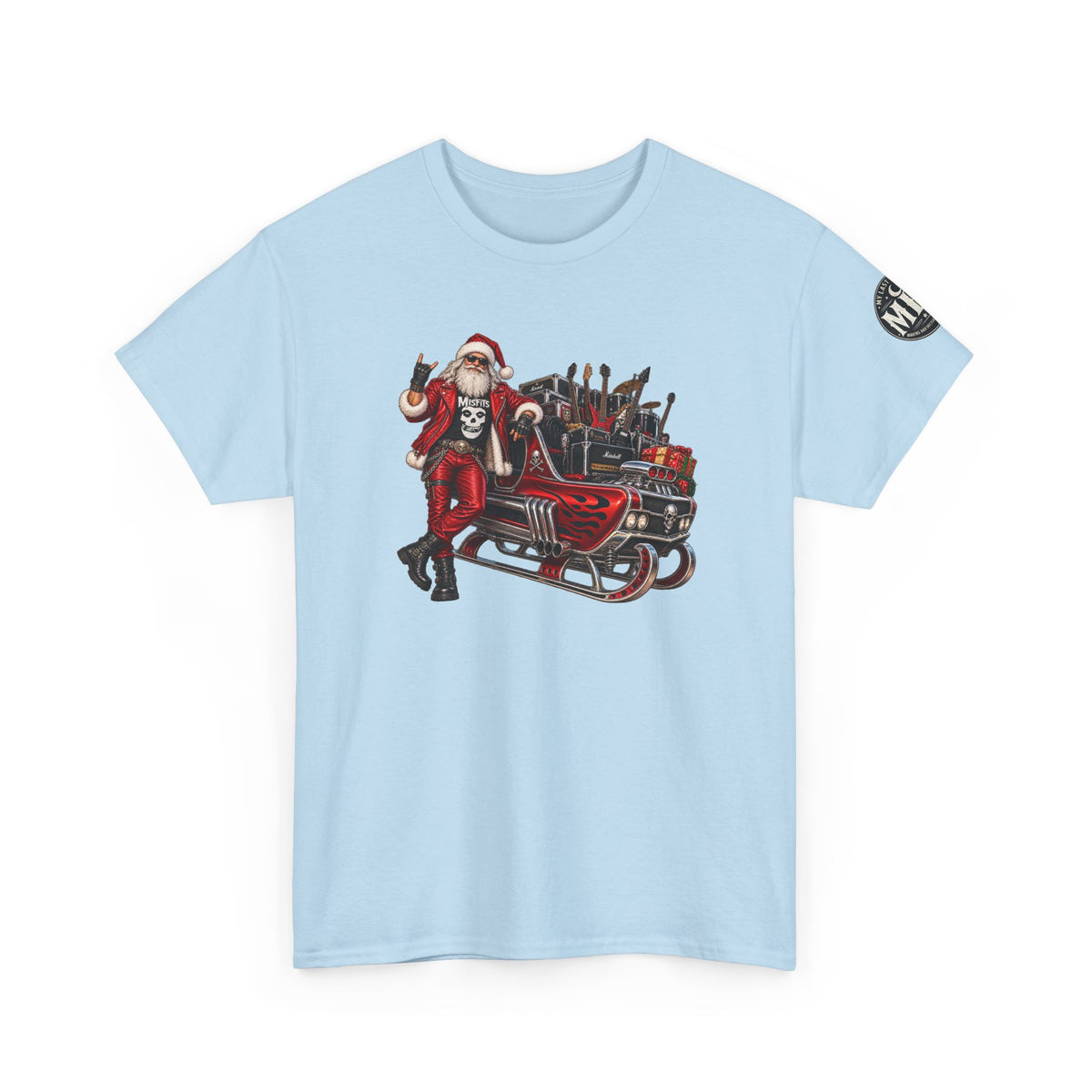 Santa Claus Christmas Hot Rod Tee