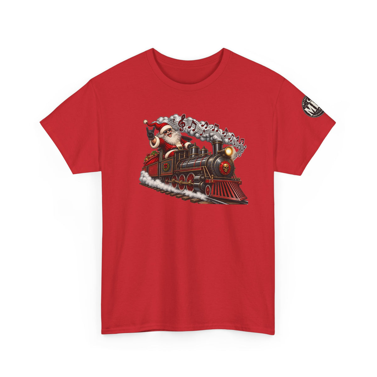 Christmas Train Santa Graphic T-Shirt
