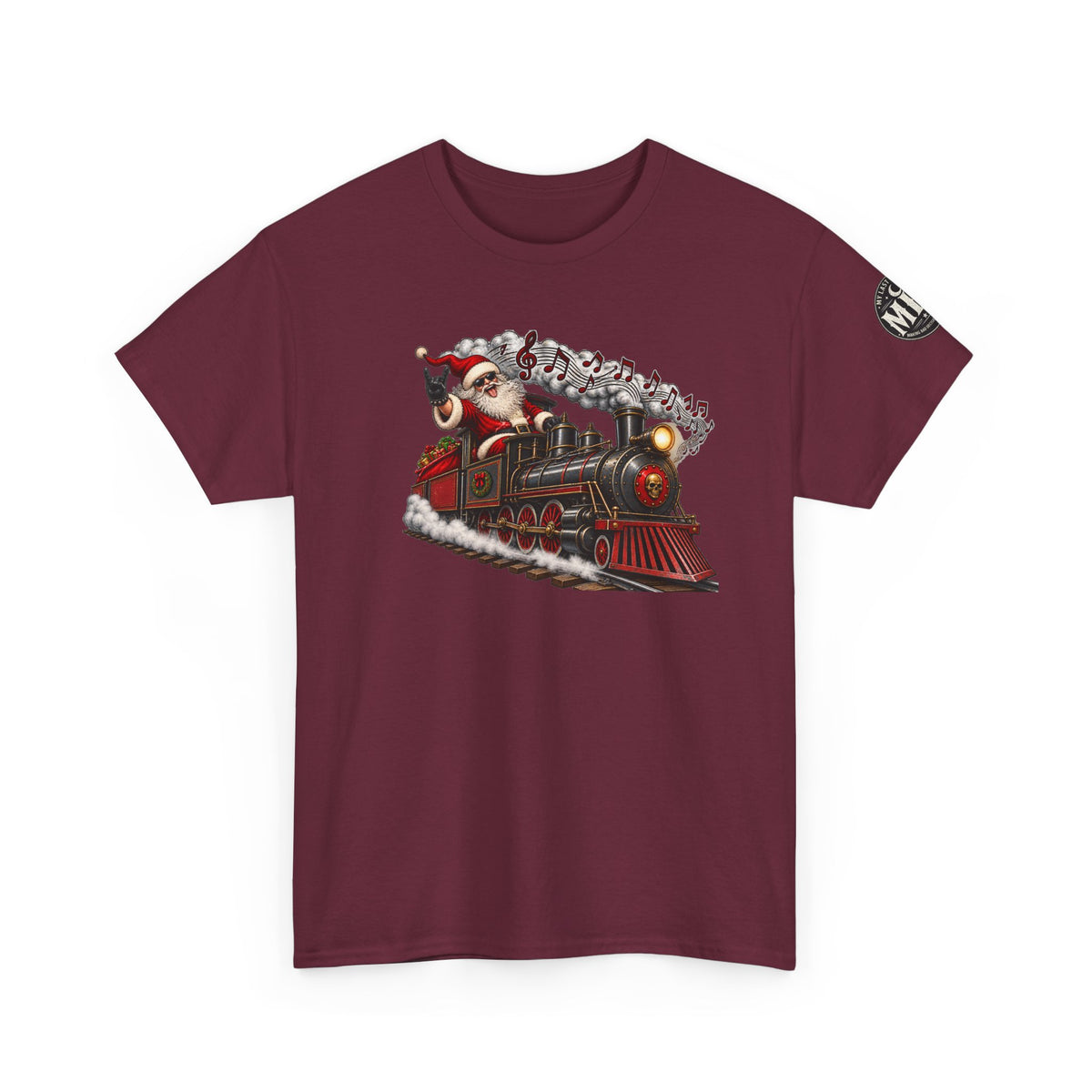 Christmas Train Santa Graphic T-Shirt
