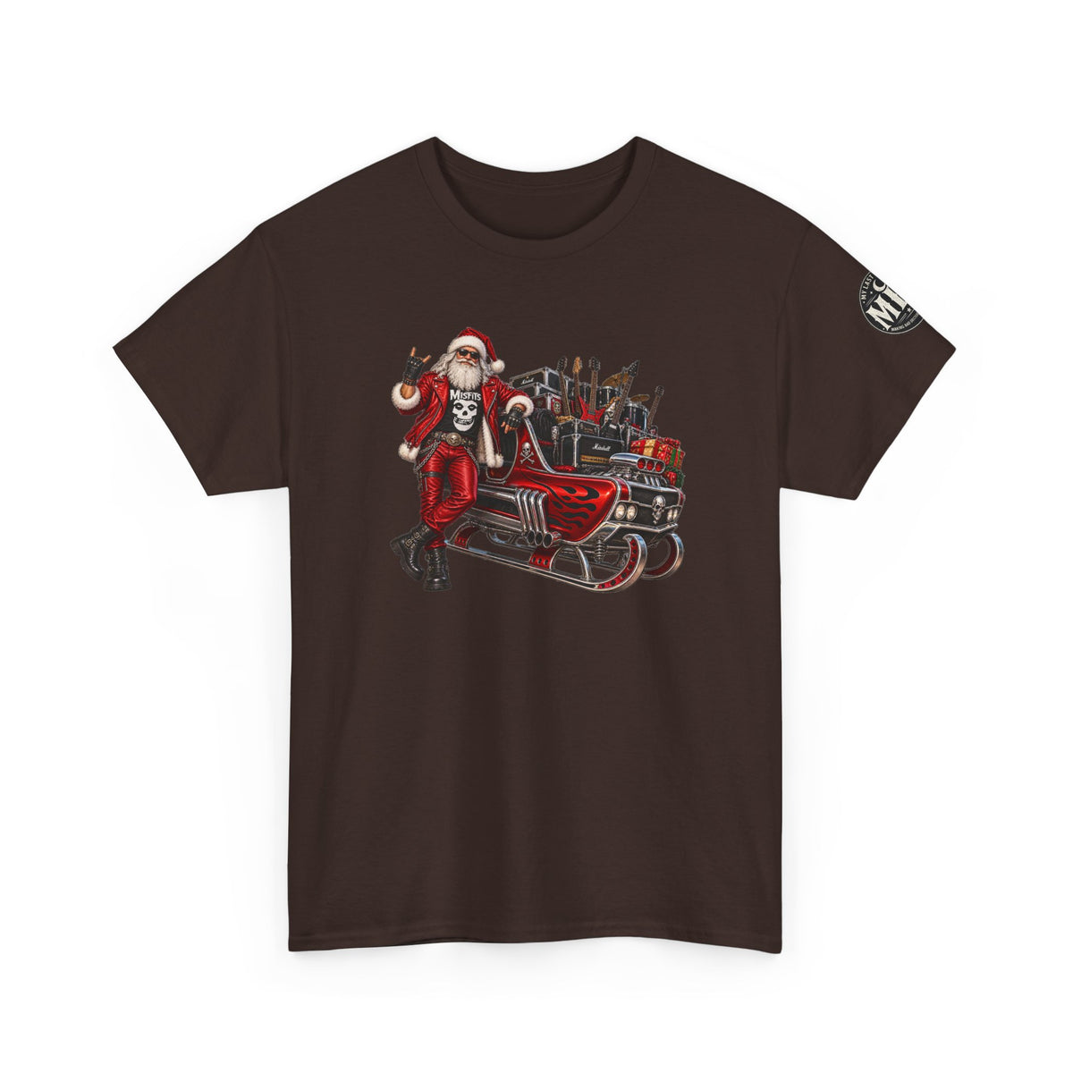Santa Claus Christmas Hot Rod Tee