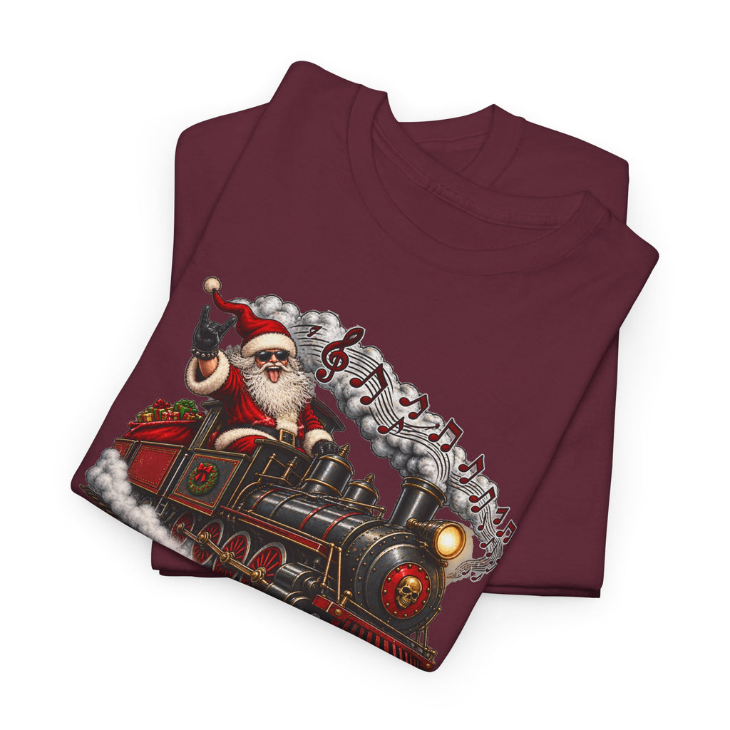 Christmas Train Santa Graphic T-Shirt