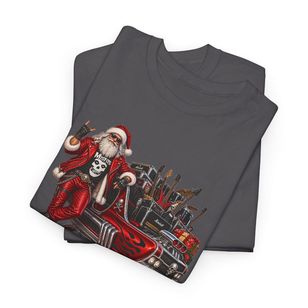 Santa Claus Christmas Hot Rod Tee