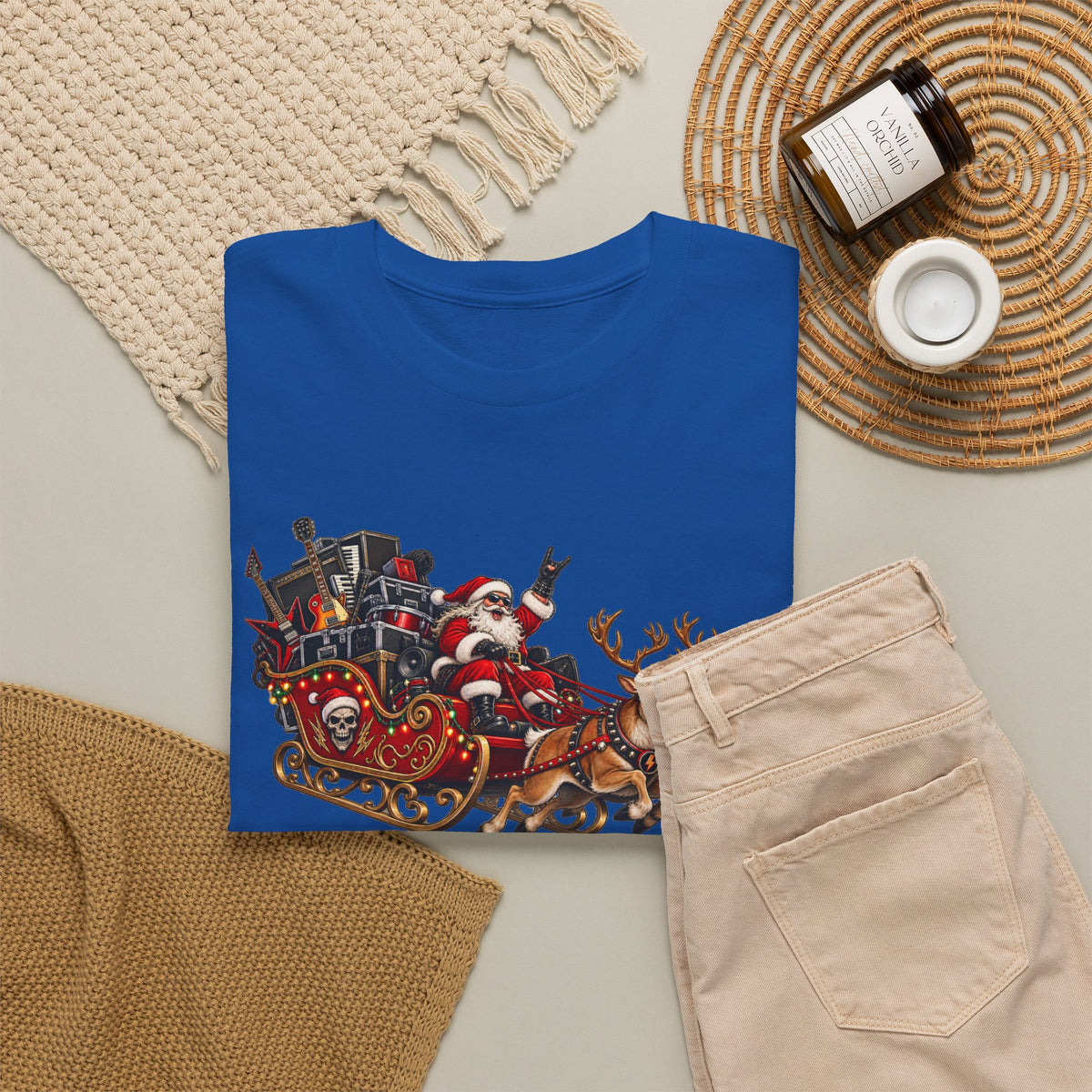 Festive Santa Sleigh Christmas T-Shirt