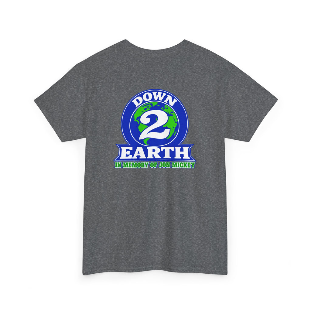 Down 2 Earth Graphic Tee — "Down 2 Earth" Earth Logo T-Shirt