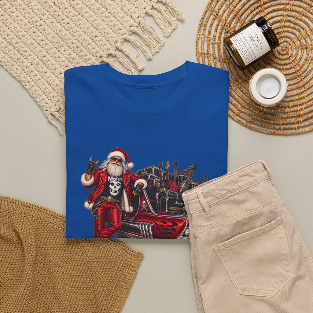 Santa Claus Christmas Hot Rod Tee