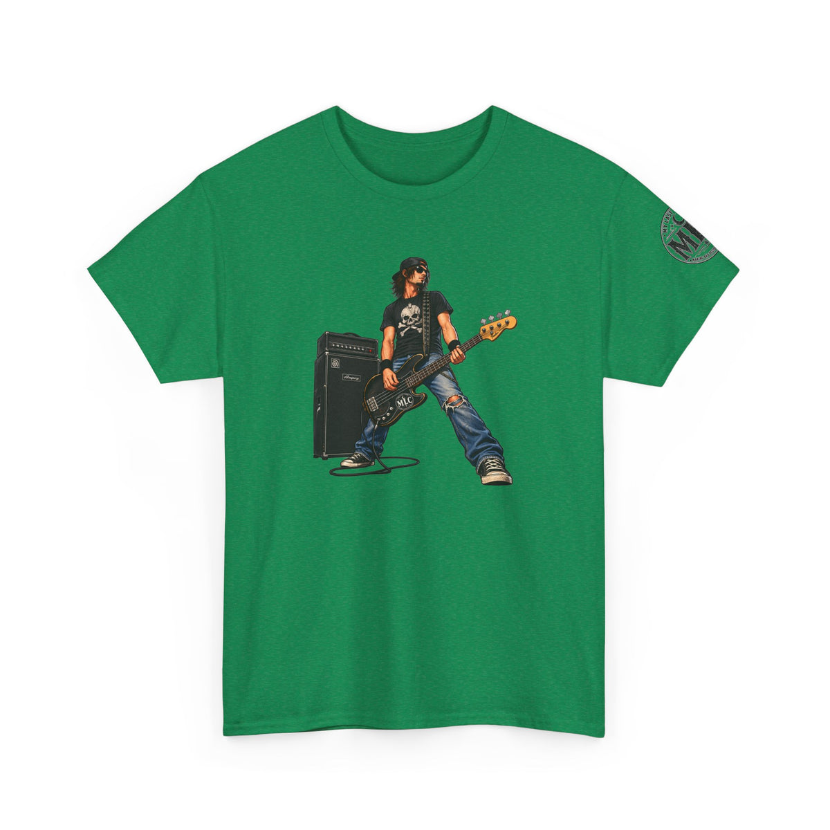 Bass Guitarist Rock Tee — Vintage Rock Band Music T-Shirt