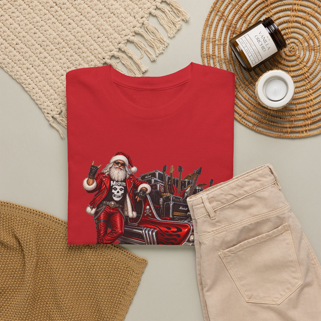 Santa Claus Christmas Hot Rod Tee