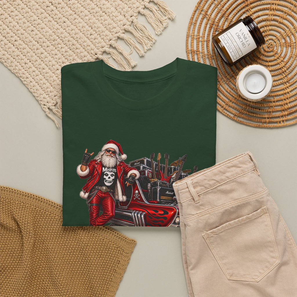 Santa Claus Christmas Hot Rod Tee