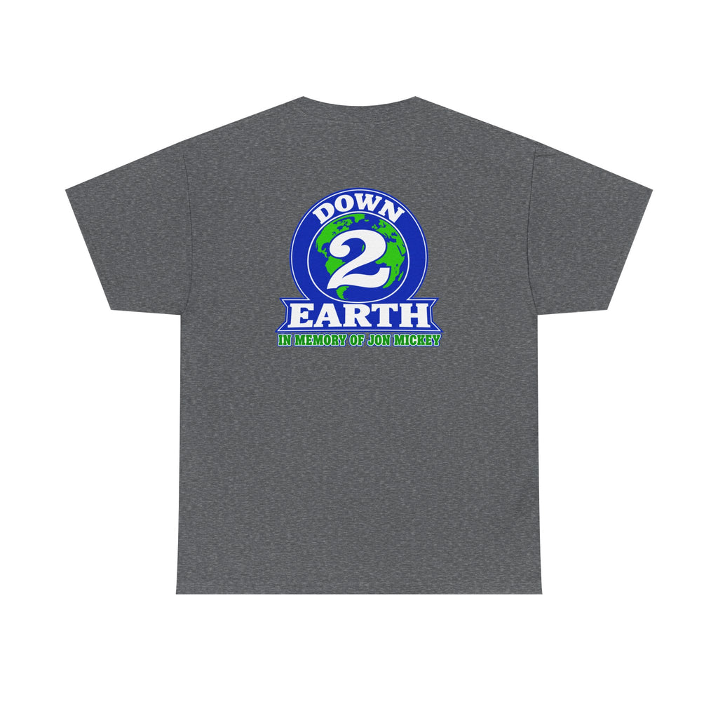 Down 2 Earth Graphic Tee — "Down 2 Earth" Earth Logo T-Shirt