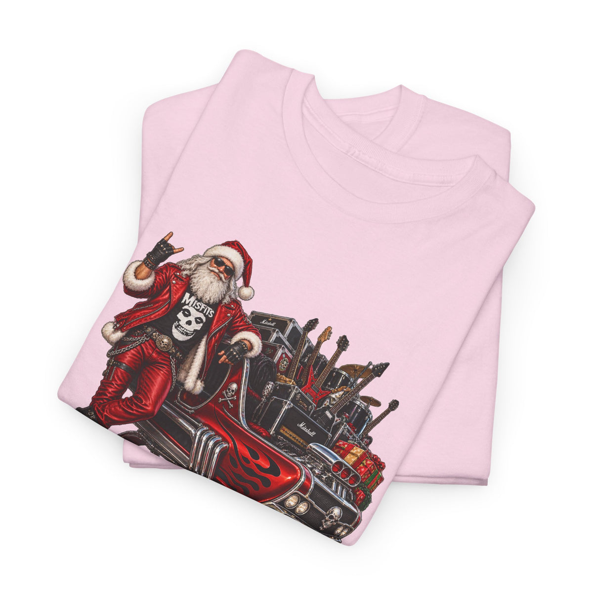 Santa Claus Christmas Hot Rod Tee