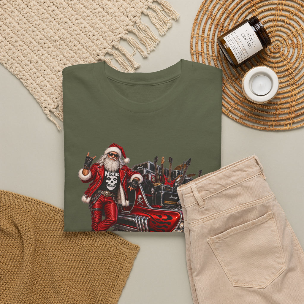 Santa Claus Christmas Hot Rod Tee
