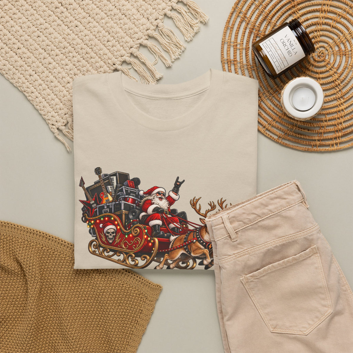 Festive Santa Sleigh Christmas T-Shirt