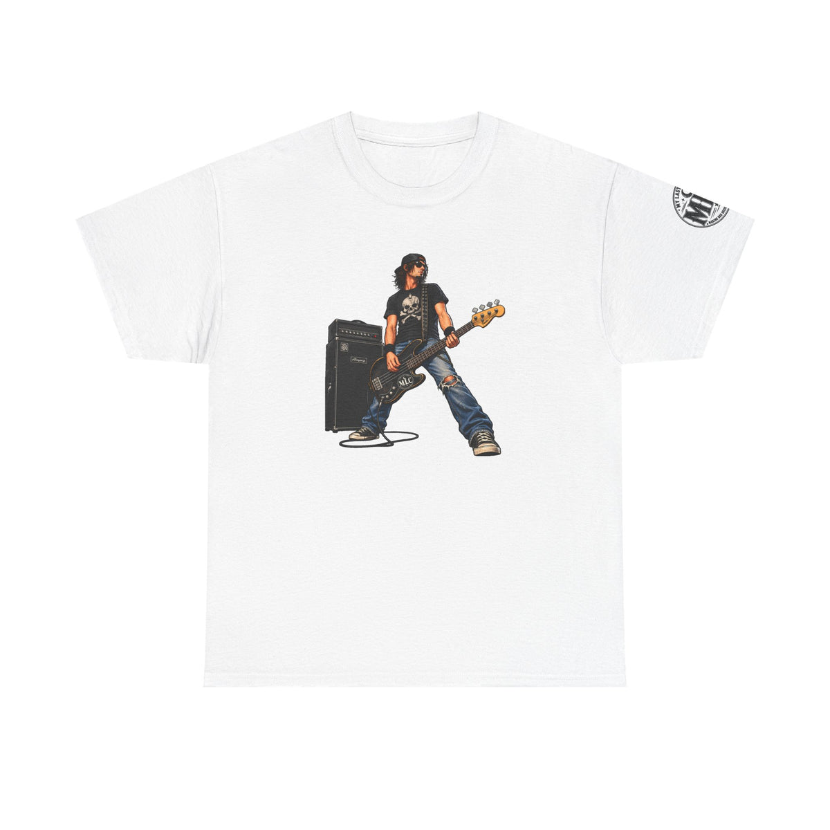 Bass Guitarist Rock Tee — Vintage Rock Band Music T-Shirt