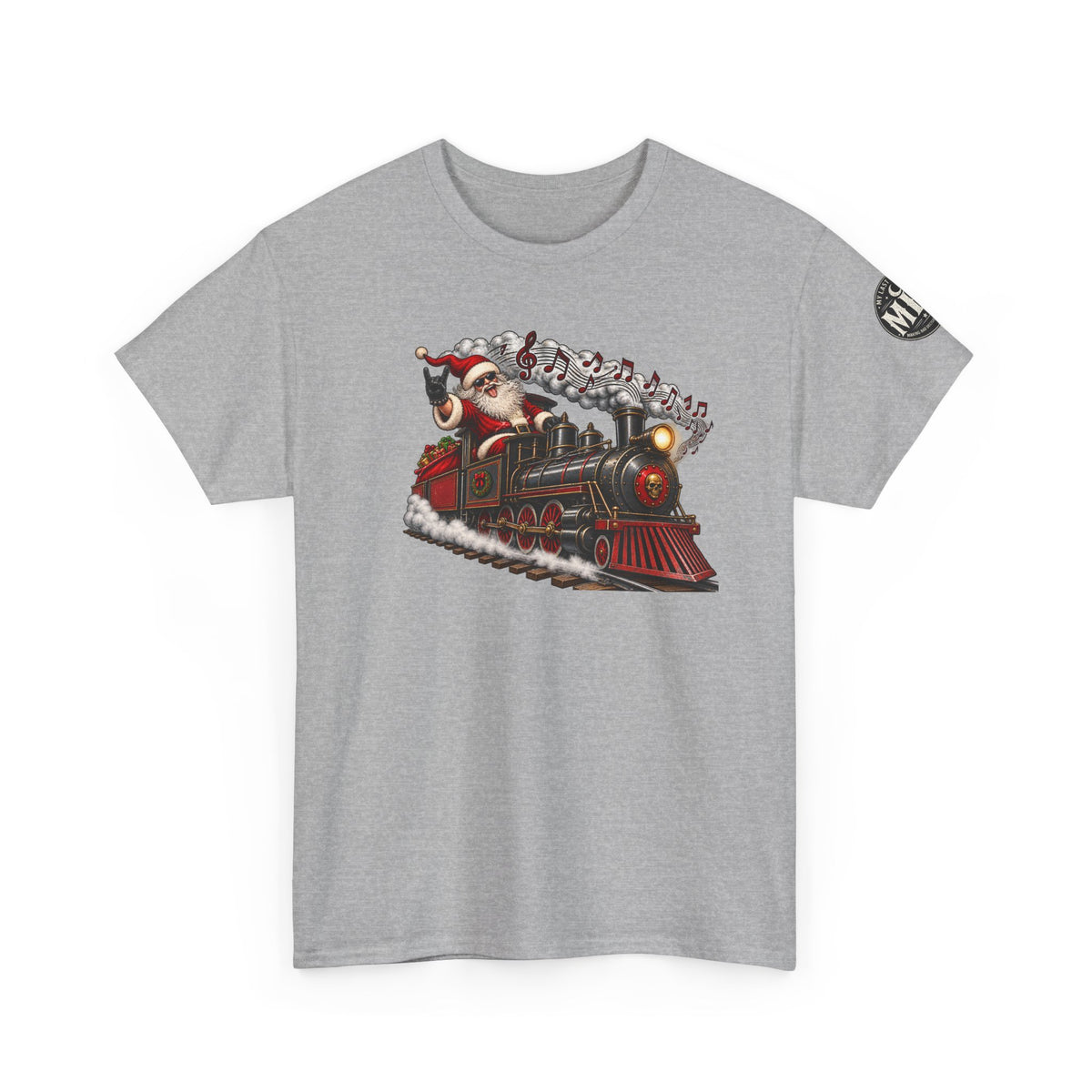 Christmas Train Santa Graphic T-Shirt
